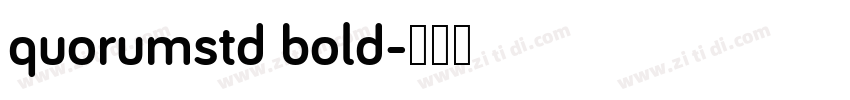 quorumstd bold字体转换